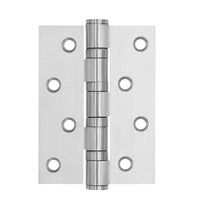 3" x 4" Silver Stainless Steel Hinges - 3 Pack