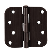 4" Oil Rubbed Bronze Hinges, 5/8" Radius