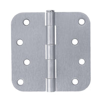 4" Satin Chrome Hinges, 5/8” Radius