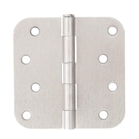 4" Satin Nickel Hinges, 5/8" Radius