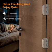 4" Brushed Nicke Hinges, Square x 5/8" Radius