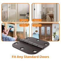 3.5" Oil Rubbed Bronze Hinges, 5/8" Radius