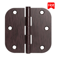 3.5" Oil Rubbed Bronze Hinges, 5/8" Radius