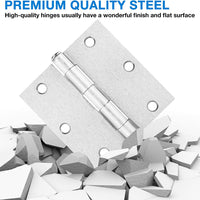 3.5 Inch Square Radius Interior Door Hinges Brushed /Satin Nickel Hinges