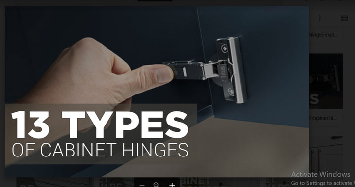 13 Types of Cabinet Hinges Explained