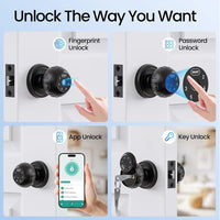 Smart Door Locks– Fingerprint Keypad, App, Key