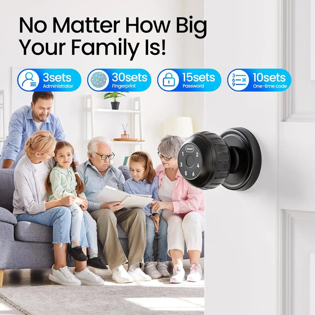 Smart Door Locks– Fingerprint Keypad, App, Key