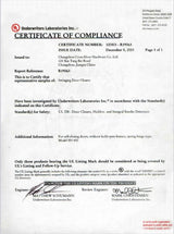 TDC Hinges Certificate