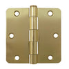 3.5" x 3.5" Plain Bearing 5/8" Radius Mortise Door Hinge - Wholesale