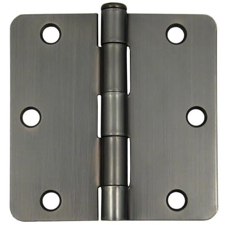 3.5" x 3.5" Plain Bearing 5/8" Radius Mortise Door Hinge - Wholesale