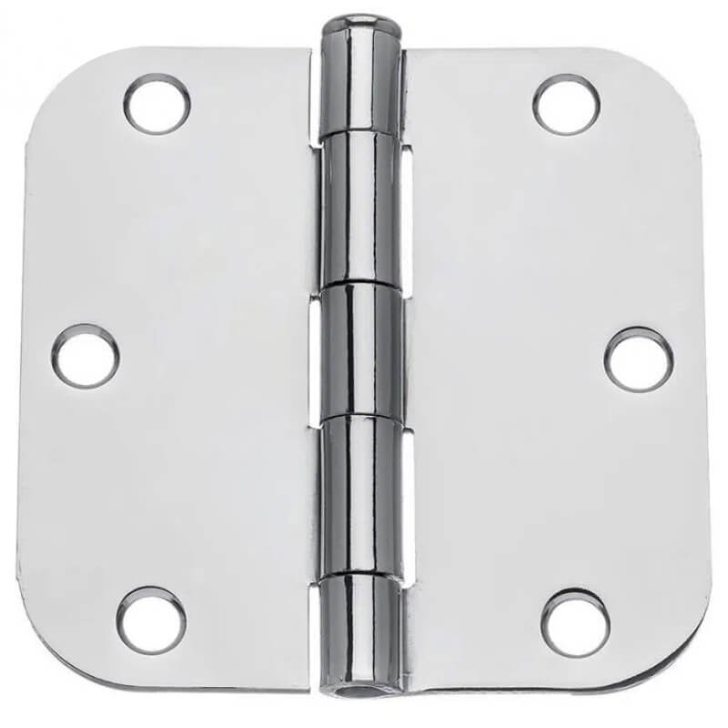 3.5" x 3.5" Plain Bearing 5/8" Radius Mortise Door Hinge - Wholesale