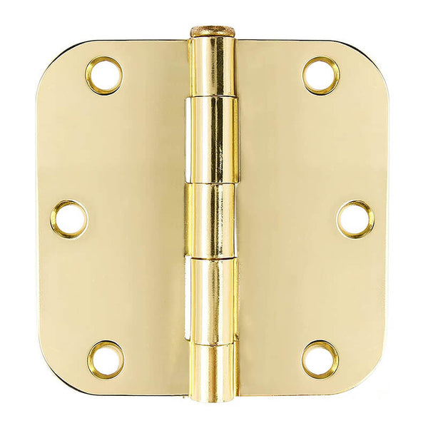 3.5" x 3.5" Plain Bearing 5/8" Radius Mortise Door Hinge - Wholesale